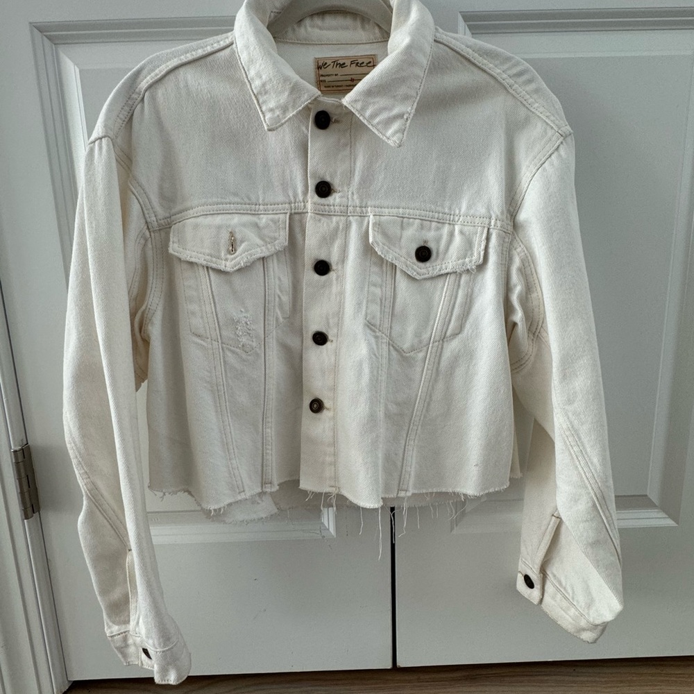 White denim jacket